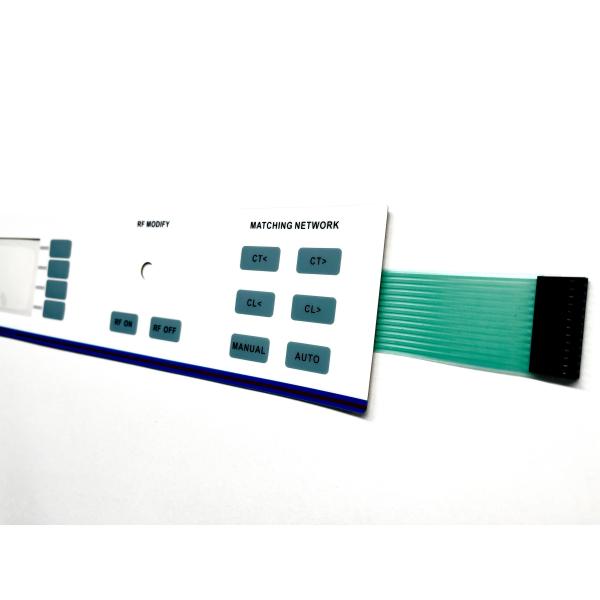 Customized Size Flat Push Button Membrane Switch With 2.54MM Female Connector Houdsing