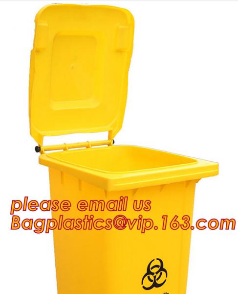 Trash Can industrial trash bin, Control Liter HDPE Outdoor Plastic Trash Can