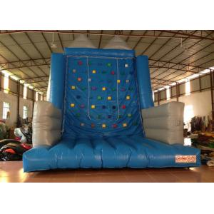 Kindergarten School Inflatable Rock Climbing Wall Double Stitching 5 X 5 X 6m