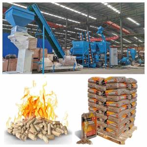Automatic Full Pellet Production Equipment 800-1000kg/H Wood Pellet Extruder Machine