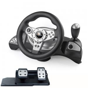 China Universal Wired Video Game Steering Wheel Compatible with PS3/PS2/PC supplier