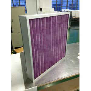 China Synthetic Media Panel Pleated Filter For Air Conditioner Furnace HVAC Systems supplier