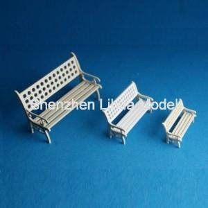 model park chair-model scale park bench 1:150,Model House furniture, scale1:50