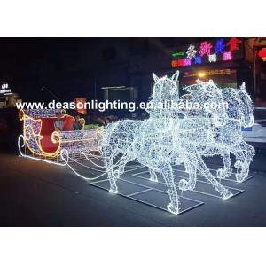 China christmas horse lighted carriage supplier