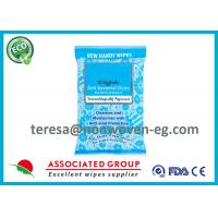 China Hygienic Sanitizing Hand Wipes Individually Wrapped Dermatologically Approved on sale