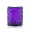 China Carved Colored Glass Jar Tea Light Candles / Perfume Scented Candles WXC190910 wholesale