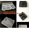 Disposable biodegradable plastic fiffin lunch box,compartment lunch box with lid