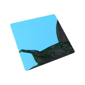 Sapphire Blue Colour Mirror Stainless Steel Sheet Mill Edge