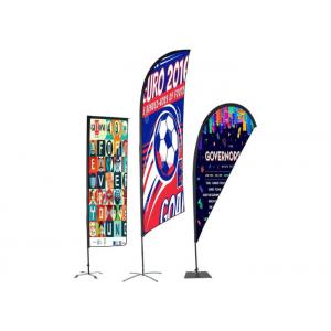 Personalised Outdoor Promotional Flags And Banners Advertising Usage BSCI Certification