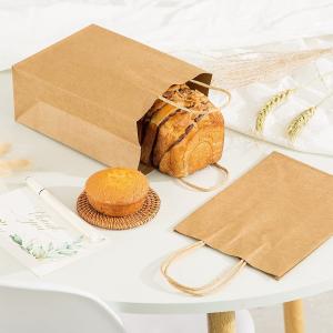 China Custom Takeaway Food Packaging Kraft Paper Bag for Fast Food Take Away POTATO CHIPS supplier