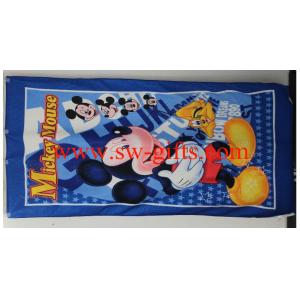 China 80%Polyester 20%Polyamide cartoon printed microfiber bath towel cartoon baby blanket supplier