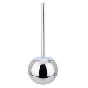 Strong Clean Stainless Steel Toilet Bowl Brush long handle Round Base