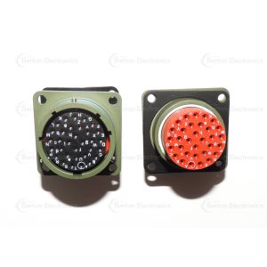 China MS3112E18-32SN MIL-DTL-26482 Circular Connector Receptacle, 32-Pin Socket, Solder Terminal, Panel Mount, Aluminum Alloy, for Military-Aerospace/Industrial Use wholesale
