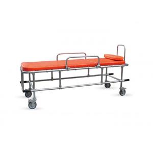 Non Magnetic Ambulance Stretcher Trolley Aluminum Alloy With Sponge Mattress ALS-S020