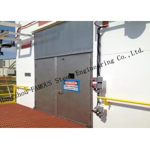 Customized Modern Industrial Steel Framed Sliding Blast Doors Explosion Resistant Door