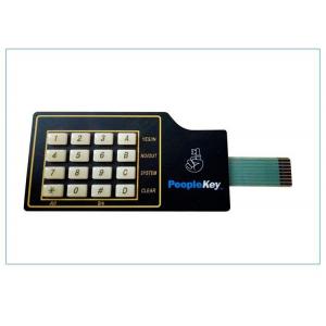 Tactile 10 PIN Membrane Switch Keypad Custom 5 Keys Embossed