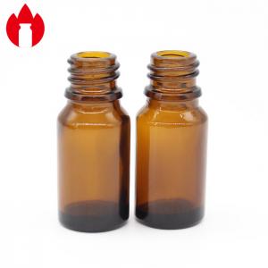China 10ml 18mm Mouth Screw Top Vials Amber Glass Essential Oil Bottles supplier
