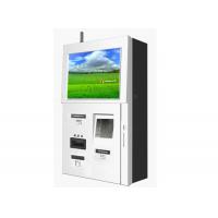 Self-service Wall Mount Kiosk With Touch Screen Bank Card Reader EPP Printer Bill Acceptor