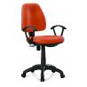Manager & Staff Fabric Computer Chair , Modern Orange Fabric Task Chair