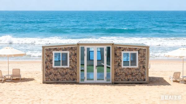 Foldable 20ft Container Customizable Double Slope Roof Easy to Ship