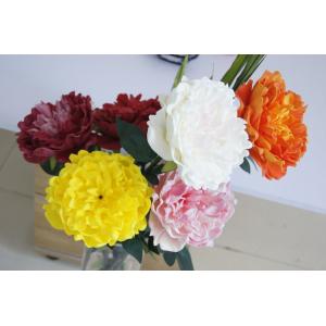 PU Artificial Peony Real-Touch Feeling