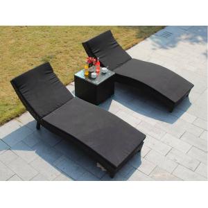 Outdoor Furniture Patio Aluminum Frame Woven Rattan Furniture Sun Bed Chaise Lounge Chair For Pool