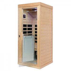 SPA One Person Sauna Room Solid Wood Mini Sauna Room Infrared