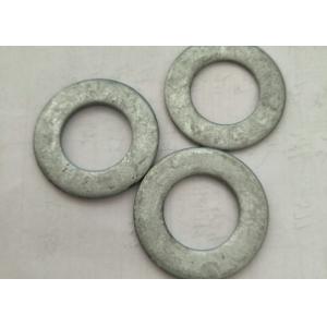 Round Hardware Spring Flat Steel Washers , Metric Flat Ring Gasket M3-M52