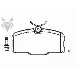 Auto Brake Pads MERCEDES BENZ S-Class Coupe  SL 000 420 46 20   Car Brakes Accessories