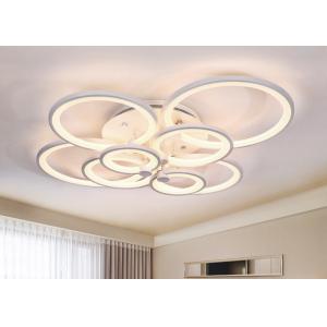 China Multi Heads Lighting Area 15m2 LED AC85V Circle White Indoor Hanging Light supplier