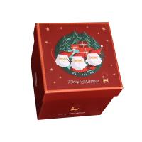 China Custom Printing Christmas Ornament Packaging Boxes Recyclable With Lid And Base Box on sale