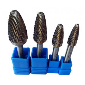China F Type Arc Round Head Carbide Rotary File Double Groove Grinding Head Electric Engraving Head supplier