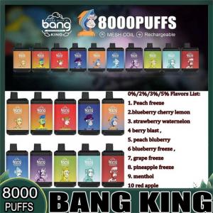 China Bang King 8000 Security Code Disposable Vape Pen 1.2ohm Type C Rechargeable supplier