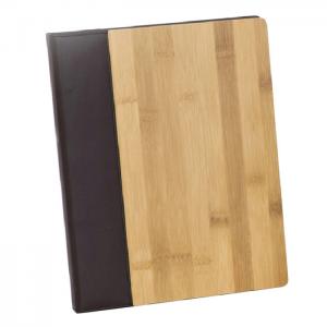 China Customized A4 Leather Hotel Guest Room Folders PU And Wood supplier