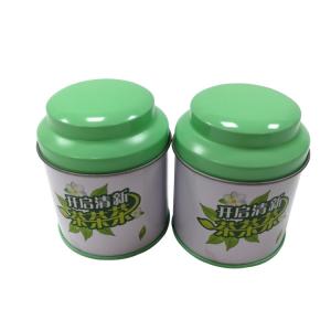 Chinese And Japanese Tea Caddy Tin Packaging 60*75mm For Tea Gift Pack