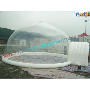 China Transparent Customized Inflatable Party Tent , Durable Bubble Tent Marquee supplier