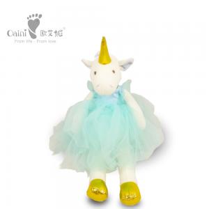 Kids 35cm Animal Mascot Stuffed Toys PP Cotton Unicorn Soft Toy