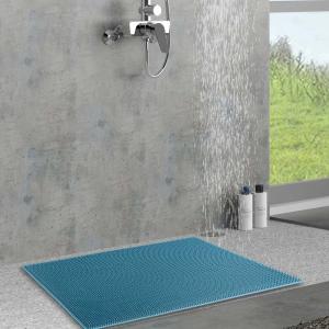 China Harmless silicone anti slip and anti fall shower mat for children and elderly in the bathroom supplier
