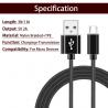 High Quality Cloth Braided Micro Usb Cable Charger for Android Mobile Phone And