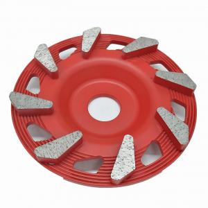 7" segmento dado forma ponto Diamond Cup Wheel da água para Diamond Grinding Tools concreto