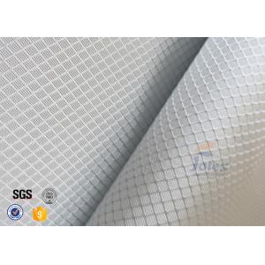 220g 0.2mm Checked Aluminized Fiberglass Fabric For Decoration