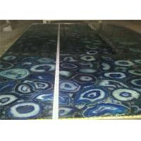 China Translucent Large Agate Slab , Semi Precious Stone Tiles 120x240cm Size on sale