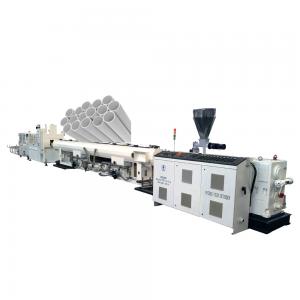 PVC Drainage Pipe Extrusion Line For Size 110 - 160mm With PLC Control System