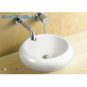 China Western Style Counter Top Wash Basin Antique Bathroom Ceramic Cabinet Sink 500*500*165mm supplier