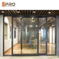 China Powder Coated Aluminium Sliding Glass Doors For Construction Buildings interior door sliding door frame on sale