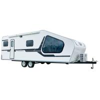 China OEM Travel Camper Trailer FRP Fibreglass Travel Trailers With Bathroom WC on sale