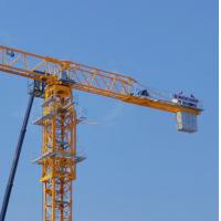 China 65 Jib Length And 10 Ton Load Capacity Flat Top 2 Fall And 4 Fall Mobile Tower Crane on sale