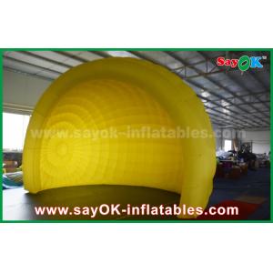 China Dôme gonflable de tente d'igloo de casque de tente d'air de famille de tente gonflable jaune d'air pour l'événement/partie wholesale