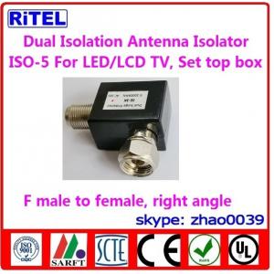 China catv_ dual isolation antenna isolator,ground isolators ISO-5 for set top box, LED TV/LCD TV supplier