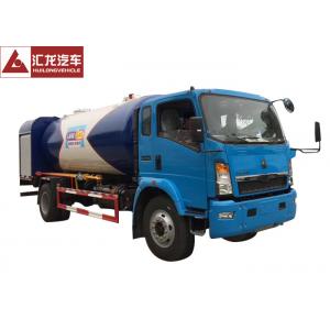 China 4x2  LPG Tank Trailer Mobile Distribution  , Dispenser LPG Gas Tanker Truck 120 Horse Power supplier